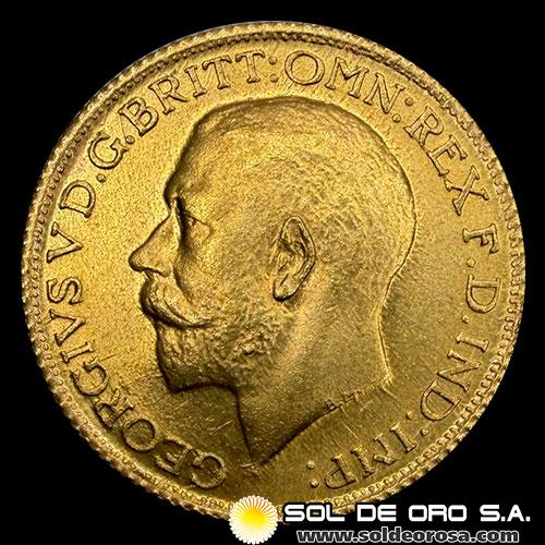 AUSTRALIA - SOVEREIGN, LIBRA INGLESA (GEORGE V) - 1916 - MONEDA DE ORO