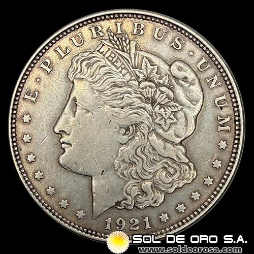 	NA3 - ESTADOS UNIDOS DE AMERICA - MORGAN DOLLAR, 1921 - PHILADELPHIA - MONEDA DE PLATA