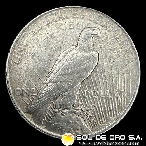 NA3 - ESTADOS UNIDOS DE AMERICA - 1 PEACE DOLLAR, 1922 - SIN CECA - MONEDA DE PLATA