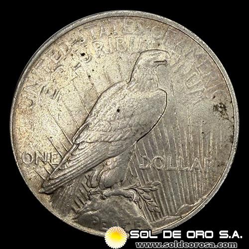 NA3 - ESTADOS UNIDOS DE AMERICA - PEACE DOLLAR, 1922 - PHILADELPHIA - MONEDA DE PLATA