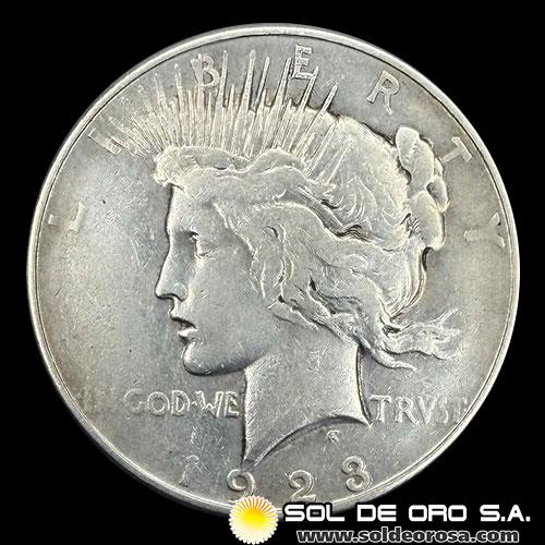 NA3 - ESTADOS UNIDOS DE AMERICA - PEACE DOLLAR, 1923 - DENVER - MONEDA DE PLATA