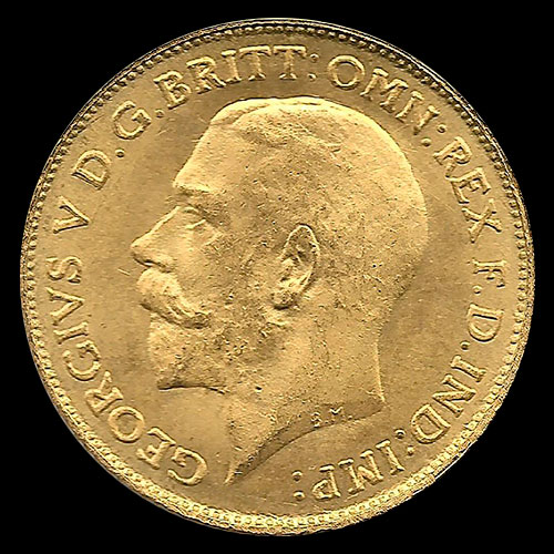 INGLATERRA - 1/2 SOVEREIGN, 1925 - GEORGE V - MONEDA DE ORO