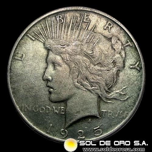 NA3 - ESTADOS UNIDOS DE AMERICA - 1 PEACE DOLLAR, 1925 - PHILADELPHIA - MONEDA DE PLATA