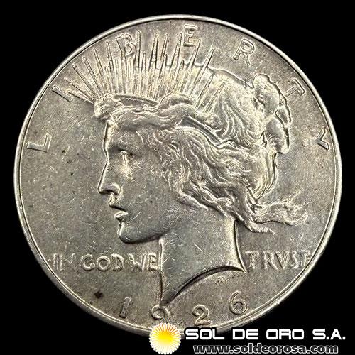 NA3 - ESTADOS UNIDOS DE AMERICA - 1 PEACE DOLLAR, 1926 - CECA SAN FRANCISCO - MONEDA DE PLATA