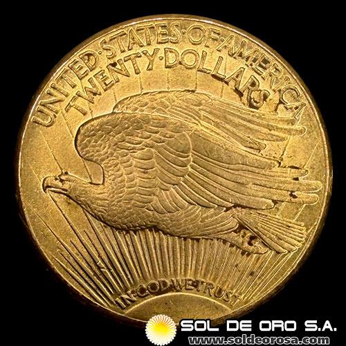 ESTADOS UNIDOS DE AMERICA - 20 DOLLARS, 1927 - DOUBLE EAGLE - MONEDA DE ORO