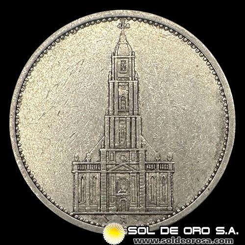 NA1 - ALEMANIA - 5 REICHSMARK, 1934 - MONEDA DE PLATA