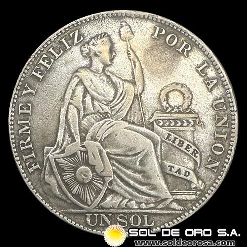 NA4 - REPUBLICA PERUANA - 1 SOL - 1935 - MONEDA DE PLATA