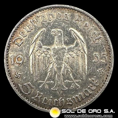 NA1 - ALEMANIA - 5 REICHSMARK, 1935 - MONEDA DE PLATA