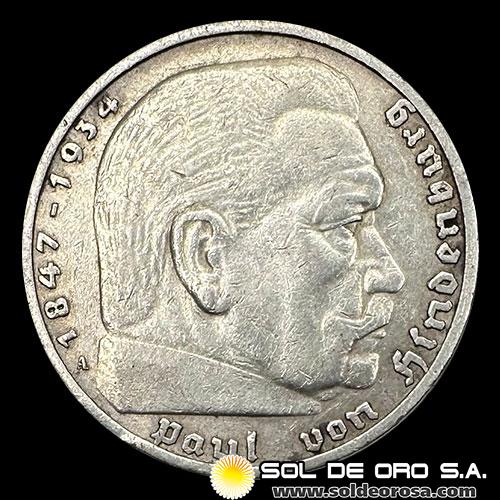 NA1 - ALEMANIA - 5 REICHSMARK, 1936 - BERLIN - MONEDA DE PLATA