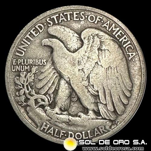 NA3 - ESTADOS UNIDOS DE AMERICA - WALKING LIBERTY HALF DOLLAR, 1934 - MONEDA DE PLATA