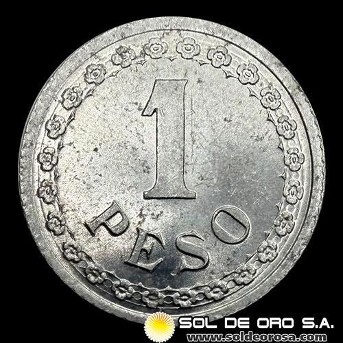 NUMIS - MONEDAS DEL PARAGUAY - 1 PESO, 1938 - MONEDA DE ALUMINIO