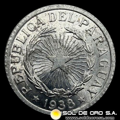 NUMIS - MONEDAS DEL PARAGUAY - 1 PESO, 1938 - MONEDA DE ALUMINIO