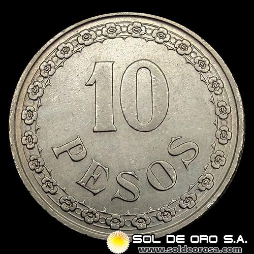 NUMIS - MONEDAS DEL PARAGUAY - 10 PESOS, 1939 - MONEDA DE COBRE Y NIQUEL