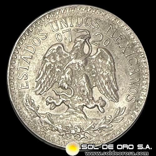 NA4 - MEXICO - 50 CENTAVOS, 1939 - MONEDA DE PLATA