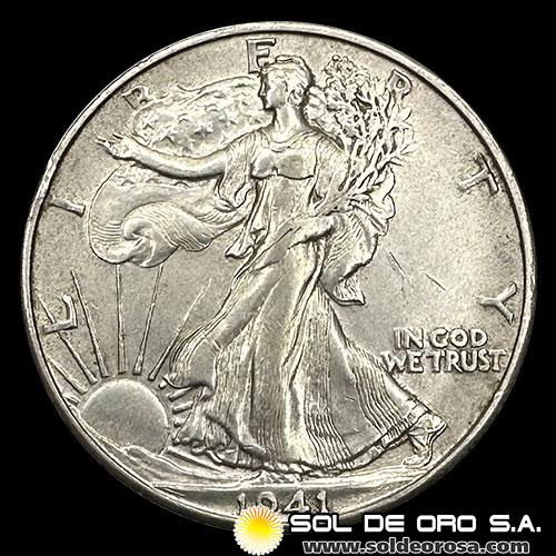 NA3 - ESTADOS UNIDOS DE AMERICA - WALKING LIBERTY HALF DOLLAR, 1941 - MONEDA DE PLATA