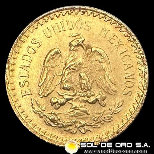 REPUBLICA DE MEXICO - 2 Y MEDIO PESOS, 1945 - MONEDA DE ORO