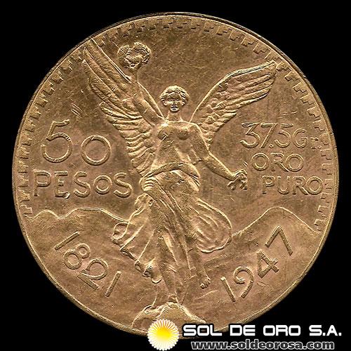 MEXICO - 50 PESOS, 1947 - MONEDA DE ORO