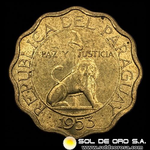 NUMIS - MONEDAS DEL PARAGUAY - 25 CENTIMOS, 1953 - MONEDA DE COBRE, NIQUEL Y ZINC