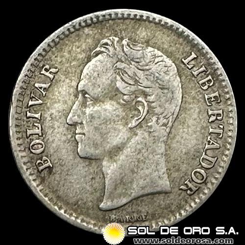 NA4 - REPUBLICA DE VENEZUELA - 25 CENTIMOS, 1954 - MONEDA DE PLATA