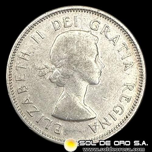 NA2 - CANADA - 25 CENTS - 1956 - MONEDA DE PLATA