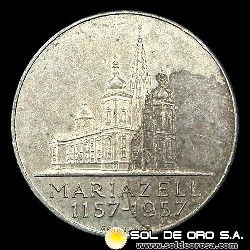 NA1 - AUSTRIA - 25 SCHILLING, 1957 - MONEDA DE PLATA