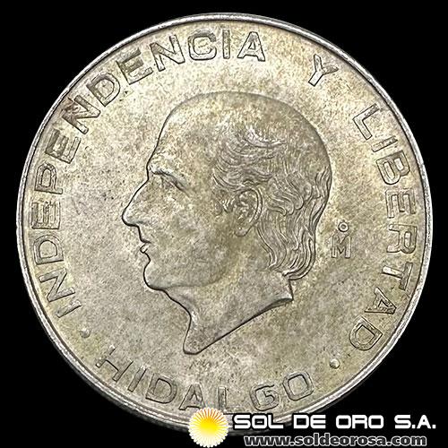 NA4 - MEXICO - 5 PESOS, 1957 - HIDALGO - MONEDA DE PLATA