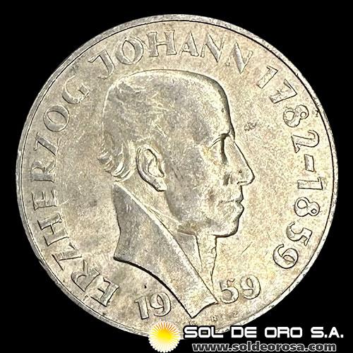 NA1 - AUSTRIA - 25 SCHILLING, 1959 - MONEDA DE PLATA