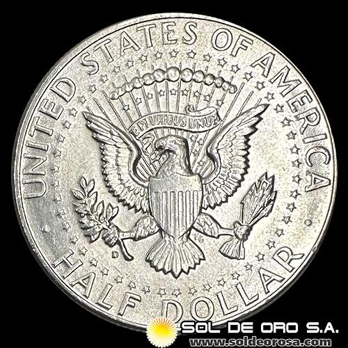 NA3 - ESTADOS UNIDOS - UNITED STATES - KENNEDY HALF DOLLAR, 1964 - MONEDA DE PLATA