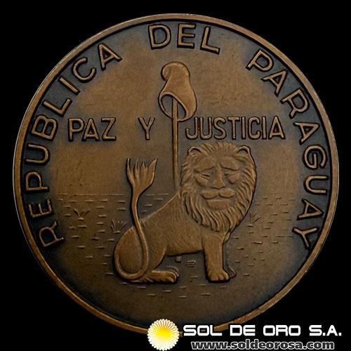 NUMIS - REPUBLICA DEL PARAGUAY - VISITA DEL PRESIDENTE DE FRANCIA AL PARAGUAY - 1964 - MEDALLA CONMEMORATIVA