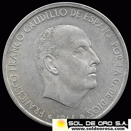 NA2 - ESPANHA - 100 PESETAS - 1966 - MONEDA DE PLATA