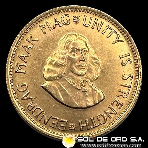 SUDAFRICA - 2 RAND, 1973 - MONEDA DE ORO