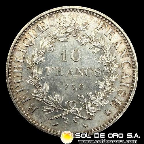 NA3 - FRANCIA - 10 FRANCS, 1970 - MONEDA DE PLATA