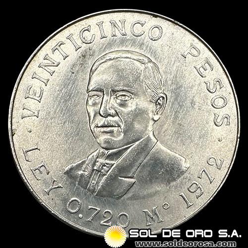 NA4 - MEXICO - 25 PESOS, 1972 - MONEDA DE PLATA