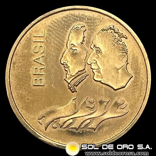 BRASIL - 300 CRUZEIROS, 1972 - 150 ANIVERSARIO DE LA INDEPENDENCIA - MONEDA DE ORO