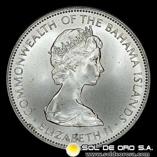 NA1 - COMMONWEALTH OF BAHAMAS - 5 DOLLARS, 1972 - ELIZABETH II - MONEDA DE PLATA