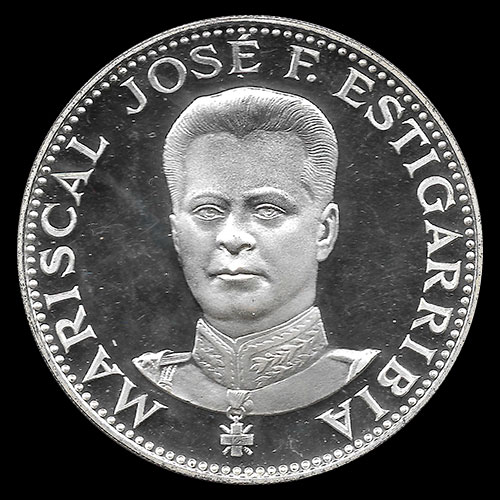 NUMIS - PARAGUAY - PM 91 - 150 GUARANIES, 1973 - Motivo: MARISCAL JOSE FELIX ESTIGARRIBIA - MONEDAS CONMEMORATIVAS DE PLATA