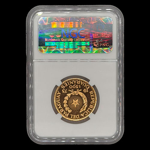 STAL - PARAGUAY - PM 99 - 1.500 GUARANIES, 1973 - Motivo: OLIMPIADAS MUNCHEN 1972 / BOXEO - BOX - MONEDAS CONMEMORATIVAS DE ORO