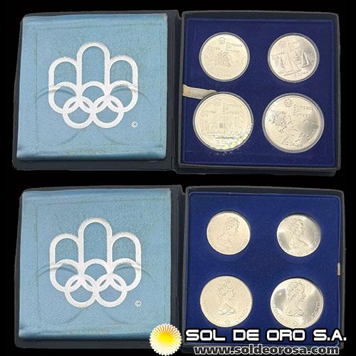 	CANADA - SET OLIMPIADAS MONTREAL 1976 - MONEDAS DE PLATA