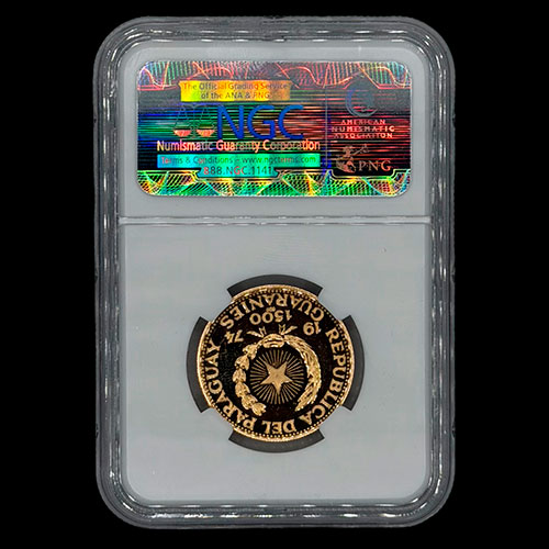 STAL - PARAGUAY - PM 150 - 1.500 GUARANIES, 1974 - Motivo: GIUSEPPE GARIBALDI - MONEDAS CONMEMORATIVAS DE ORO