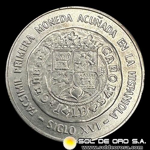 NA2 - REPUBLICA DOMINICANA - 10 PESOS, 1975 - MONEDA DE PLATA