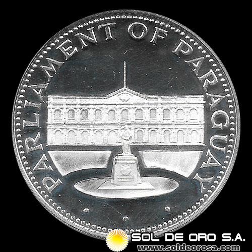 NUMIS - PARAGUAY - PM 183 - 150 GUARANIES, 1975 -Motivo: PARLAMENTO DE PARAGUAY - MONEDAS CONMEMORATIVAS DE PLATA