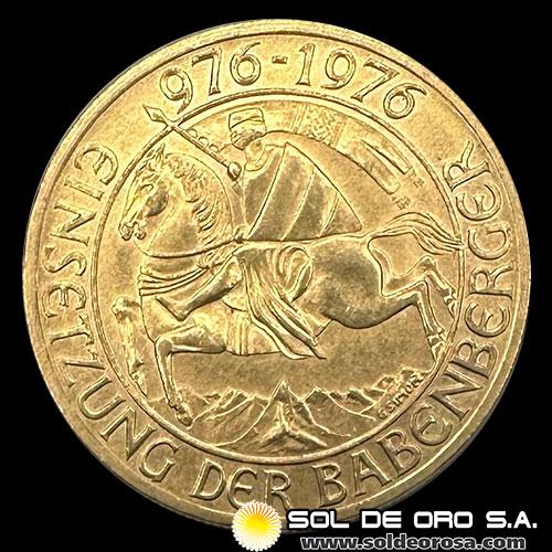 AUSTRIA - REPUBLIK OSTERREICH - 1.000 SCHILLING, 1976 - MONEDA DE ORO 