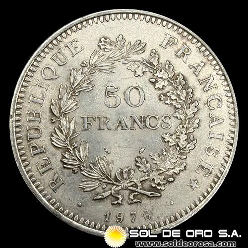 	NA3 - FRANCIA - 50 FRANCS, 1976 - MONEDA DE PLATA