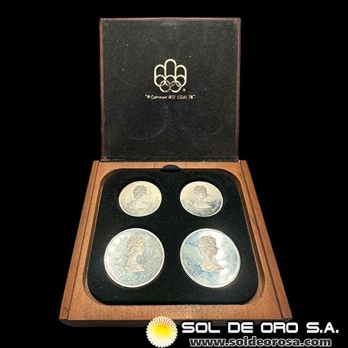 CANADA - SET OLIMPIADAS MONTREAL 1976 - MONEDAS DE PLATA