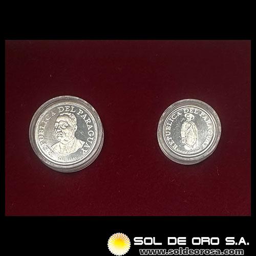 NUMIS - MONEDAS DEL PARAGUAY - SET PROOF DE 1 Y 10 GUARANIES - 1976 - SET CONMEMORATIVA DE MONEDAS