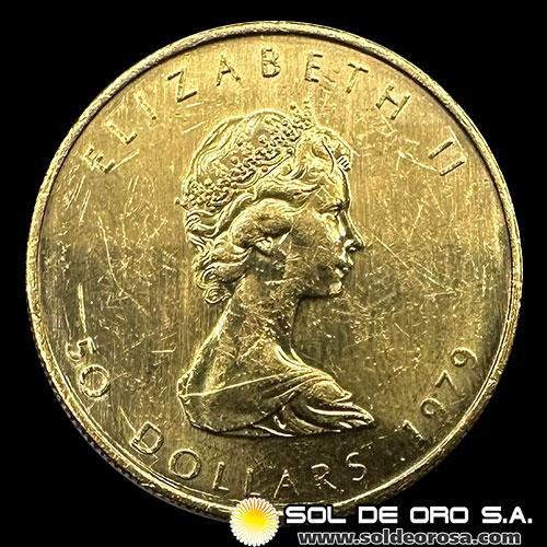 CANADA - 50 DOLLARS, 1979 - ELIZABETH II - MONEDA DE ORO