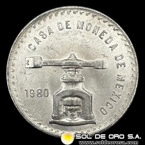 MEXICO - 1 ONZA, 1980 - ONZA DE PLATA PURA