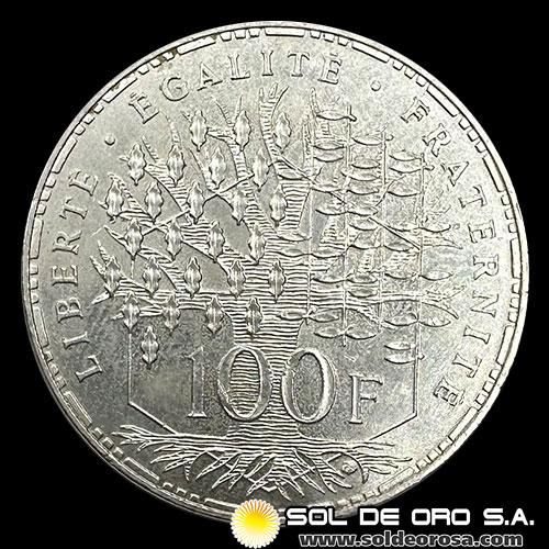 NA3 - FRANCIA - 100 FRANCS, 1982 - MONEDA DE PLATA