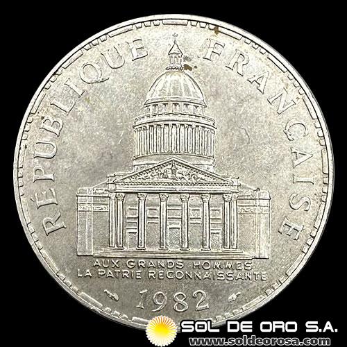 NA3 - FRANCIA - 100 FRANCS, 1982 - MONEDA DE PLATA