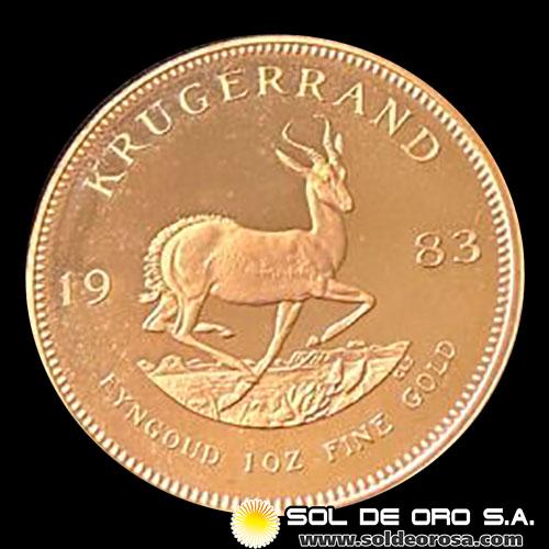 SUDAFRICA - KRUGERRAND, 1983 - MONEDA DE ORO